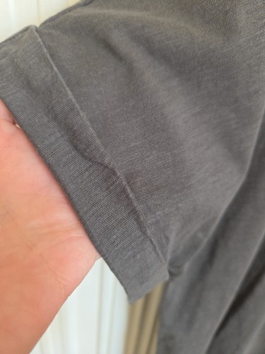 River Island Size Medium Top- Short Sleeved, Grey, Embellished, Tattoo (215) - Picture 5 of 13