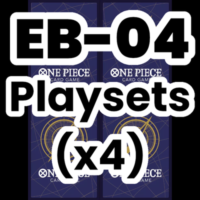 EB04 Playsets x4 - One Piece Card Game English EB-04 OPTCG Select