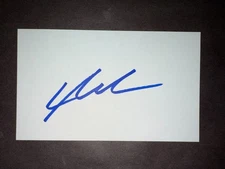 Lars Anderson, RED SOX (2010 Debut) SIGNED 3x5 Index Card (HS)
