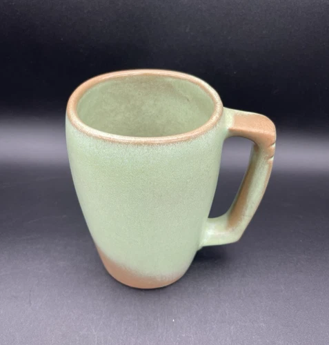 Frankoma Plainsman Prairie Green Mug 5A USA Vintage MCM Art Pottery Cup