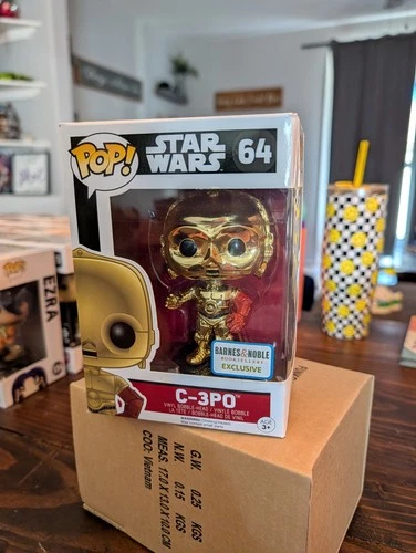 Funko Pop! Vinyl: Star Wars - C-3PO - (Chrome) - Barnes and Noble (Exclusive)...