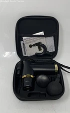 Bluzen Black Gold-Tone Percussion Therapy Massage Gun Mini Massager Not Tested