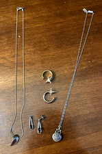 Small Lot of Costume Jewelry 1928 Necklace, earrings, 925 piece