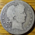 1901-P Barber Quarter Silver Coin