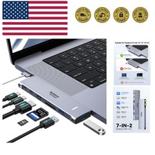 USB C Adapter HDMI Hub for MacBook Pro/Air M1 M2 M3 2024 2023 13" 15" 16",Mac...
