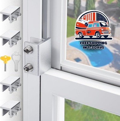 Cerraduras para ventanas corredizas: horizontales y arriba/abajo, ajustables US
