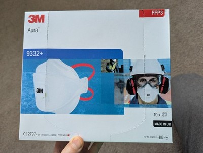 20 Stück FFP3 N95 Masken mit Ventil 3M Aura Neu verpackt, aber etwas veraltet