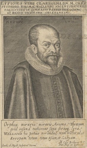 Christoph Thomas WALLISER / Half-length portrait engraving of this Alsatian - Picture 1 of 1