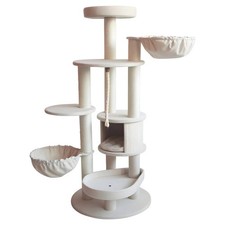 Nobby Kratzbaum Fida cream-leinenoptik Katzenbaum Spielplatz Höhle Sisal