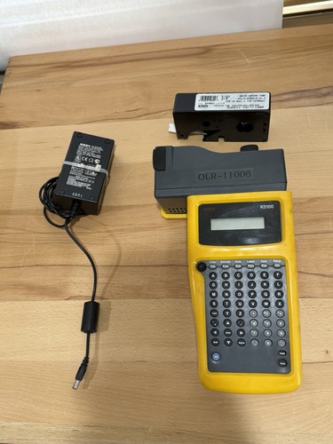 KROY HANDHELD LABEL PRINTER MODEL K5100 SHRINK TUBE PRINTER UNTESTED W 3/8” TUBE