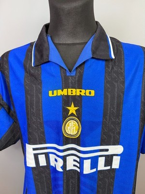 【極美品】 96-97 Umbro Inter Milan  Shirt INTER MILAN 1996 1997 HOME SHIRT FOOTBALL SOCCER JERSEY UMBRO MENS