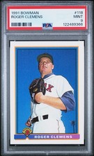 1991 BOWMAN #118 ROGER CLEMENS PSA 9