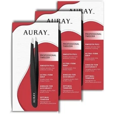 Slanted Tip Eyebrow Tweezers for Women & Men Professional Stainless Steel Facial