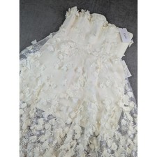 Helsi Dress Women XL Audrey Floral Applique Midi Cream Ivory Lace Wedding Bridal