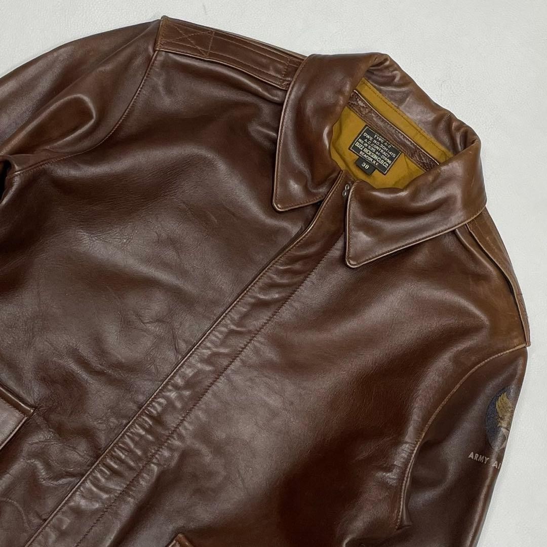Buzz Rickson's A-2 Flight Jacket Authentic Leathe… - image 5