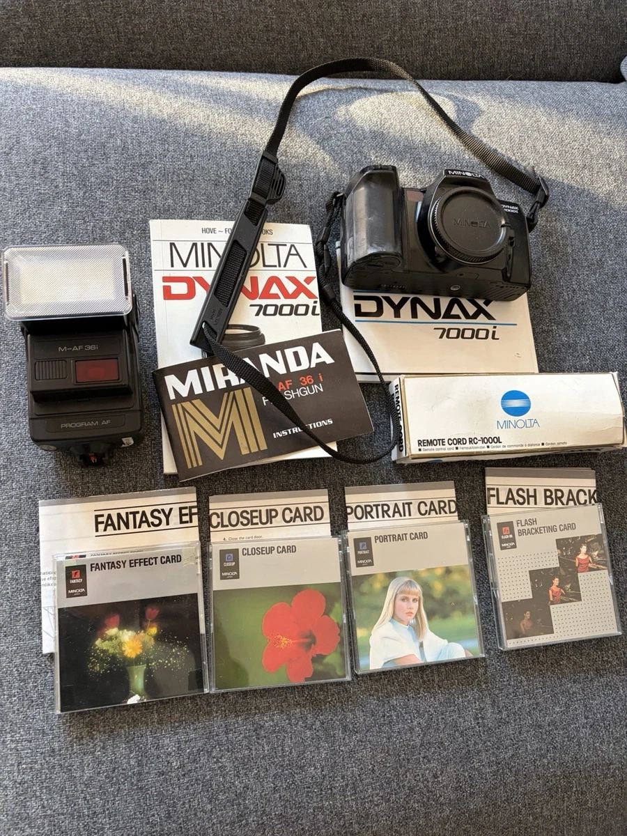 Minolta Dynax 7xi objectifs, flash, télécommande Argentique | Kaufen