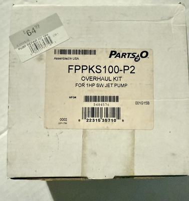 #ad Parts 2 O 1 HP SW Jet PUMP OVERHAUL KIT FPPKS100 P2 $54.99
