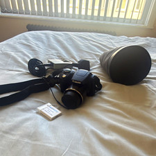 Canon PowerShot SX410 IS 20MP 40x Zoom Bridge Camera Black w/ NB-6L Charger Case