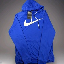 NWT Men's Big Logo Nike Dri-Fit Dry Basketball Hoodie W/ Drawstring Sz Medium 