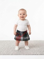 Handmade Scottish Dress Gordon Baby Tartan Kilt Highland Plaid Skirt Kids