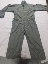 US Military CWU-27/P Flight Suit Coveralls Mens 44R Long Sage Green Nomex EQUA