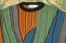 Vtg ST CROIX Colorful Striped Sweater Large