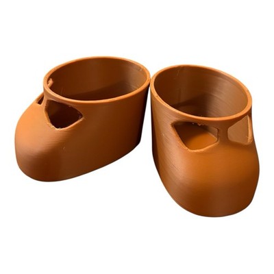 Replacement Shoes 16  Cabbage Patch 3D Printed Chocolate Brown Mary Janes