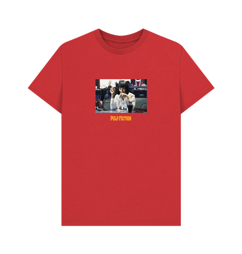 PREMIUM OFFICIAL Pulp Fiction Mia Wallace Rot Unisex T-Shirt - Bild 1 von 3