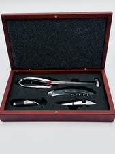 Set accessori vino BRANDANI in cofanetto legno 