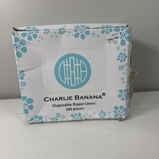 NEW Charlie Banana - Disposable Diaper Liners 100 pieces 100 Rayon from Bamboo