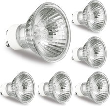 Long-Lasting 50W GU10 Halogen Bulbs - 2700K Warm White Dimmable LED Mix 6-Pack