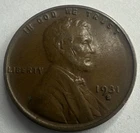 1931 S Lincoln Wheat Cent VF