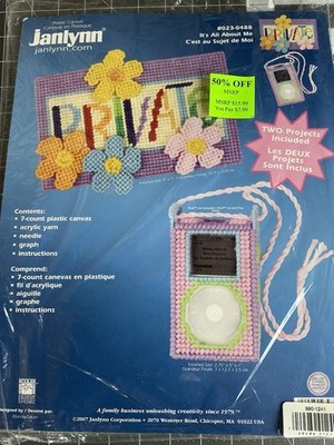 Jan Lynn Plastic Canvas Kit 2 Projects NOS Unopened Incl.  Everything You Need