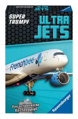Ravensburger Kartenspiel, Supertrumpf Ultra Jets 20690, Quartett und...