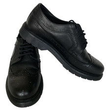 5th Avenue, Black, Ladies Lace Up Leather Brogues, Size 7