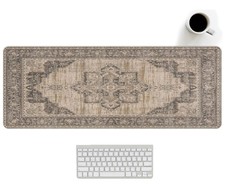 Large Rug Mouse Pad Retro Persian Rug Desk Mat, Large Vintage Keyboard Mouse ...