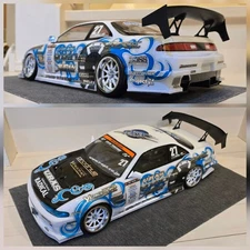 YOKOMO S14 D1 1093 SPEED Silvia RC Car Body Only 1/10 Nissan Drift Model