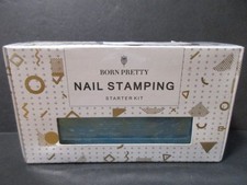 Born Pretty Nail Art Stamping Kit Sealed w/ 4 Plate Bundle New Never Used