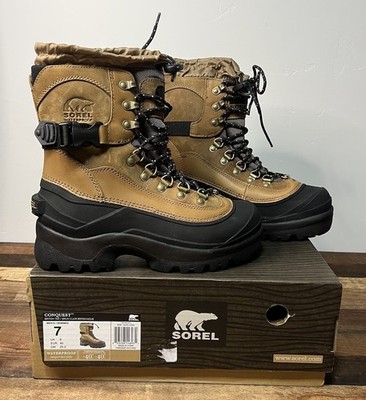 Sorel, Conquest WP, Snow Boots, Mens, Size 7, Color: British Tan