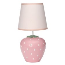 Bedtime Originals Flower Power Hand-Painted Custom Strawberry Lamp with Shade