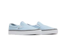 VANS Classic Slip-ON (Check Foxing) Cool Blue/White VN0A38F7VLS Women’s Size 6.5