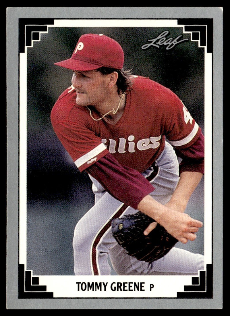 1991 Leaf Tommy Greene Philadelphia Phillies #524