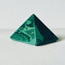 Vivid Green Malachite Pyramid Ornament – Egyptian Souvenir from 2003