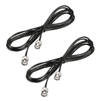 2St Koaxialkabel Jumper RG174 BNC Stecker auf Stecker 50 Ohm 10 Fuß