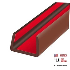 Rubber Edge Trim, Flexible Edge Banding, 1/2" 12.7mm U Channel Furniture Edge
