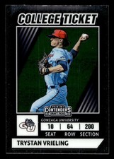 2022 Panini Contenders Draft Picks College Ticket Trystan Vrieling #CTO-40 Black