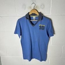 Vintage Club Boca Juniors Football Shirt Mens Small Blue Nike #10 Diego Maradona