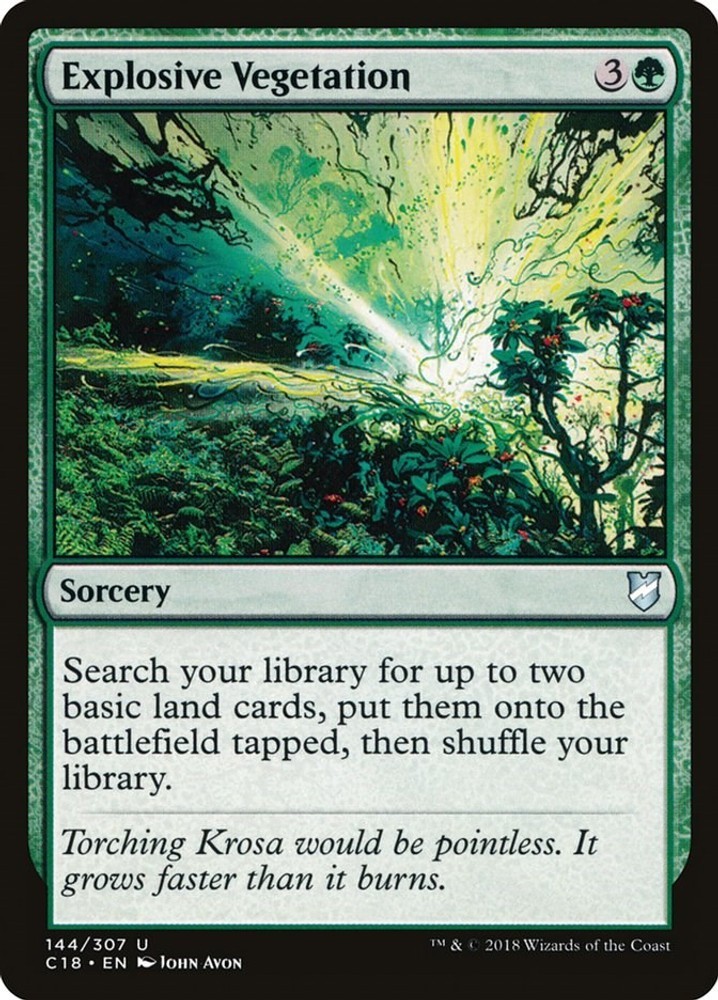 Explosive Vegetation - 144 - NM - Commander 2018