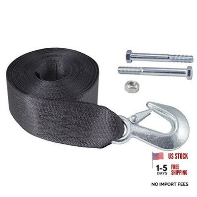 Dutton-Lainson 6249 20-ft Winch Strap with Hook 4000 lb, 2' x 20'', Color May