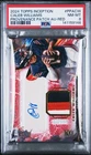 Caleb Williams 2024 Topps Inception #CW Red Provenance Patch Auto RC /75 PSA 8